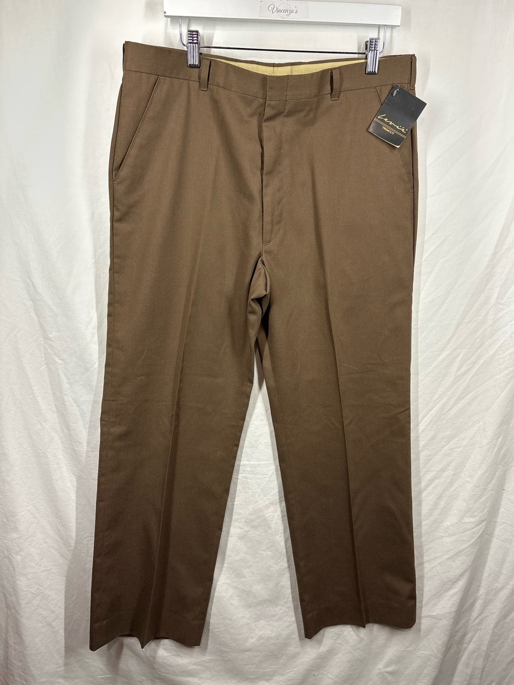 Levi’s Brown Slacks Pants NWT 36x32 USA Made - vintage